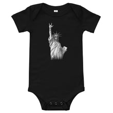 Load image into Gallery viewer, Baby Short Sleeve One Piece (Statue of Liberty)