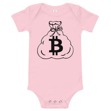 Load image into Gallery viewer, Baby Short Sleeve One Piece (Bitcoin)