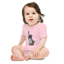 Load image into Gallery viewer, Baby Short Sleeve One Piece (Statue of Liberty)