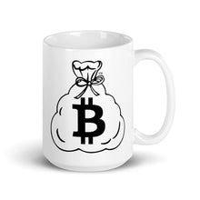 Load image into Gallery viewer, White Glossy Mug (Bitcoin)