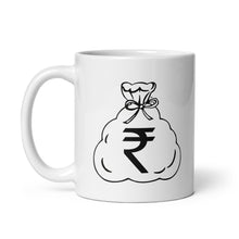 Load image into Gallery viewer, White Glossy Mug (Rupee)