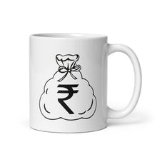 Load image into Gallery viewer, White Glossy Mug (Rupee)