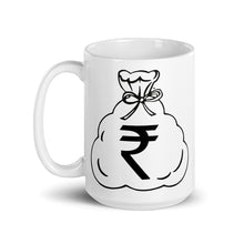 Load image into Gallery viewer, White Glossy Mug (Rupee)