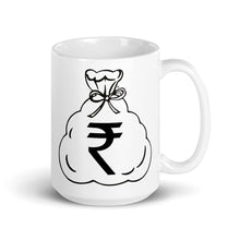 Load image into Gallery viewer, White Glossy Mug (Rupee)