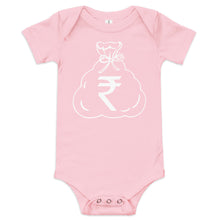 Load image into Gallery viewer, Baby Short Sleeve One Piece (Rupee)
