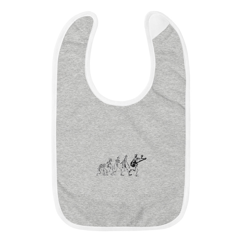 Embroidered Baby Bib (Ascent of Rock)
