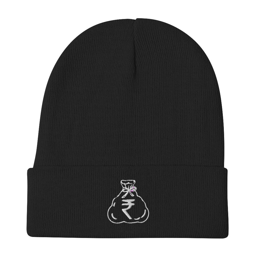 Embroidered Beanie (Rupee)