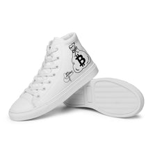 Load image into Gallery viewer, Men’s High Top Canvas Shoes (Bitcoin)
