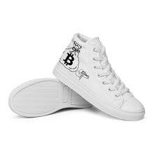 Load image into Gallery viewer, Men’s High Top Canvas Shoes (Bitcoin)
