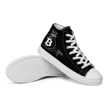 Load image into Gallery viewer, Men’s High Top Canvas Shoes (Bitcoin)
