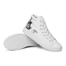 Load image into Gallery viewer, Men’s High Top Canvas Shoes (Statue of Liberty)
