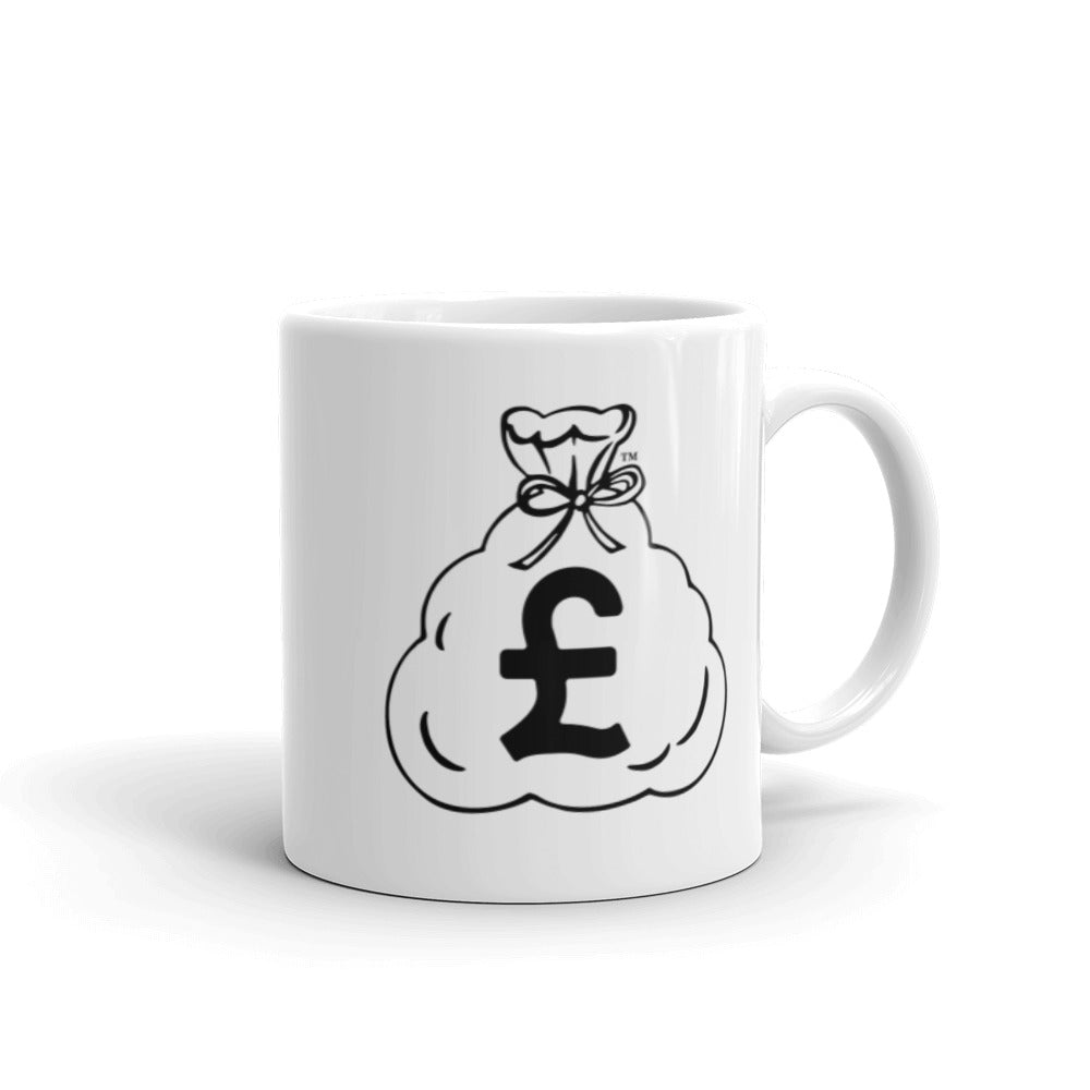 White Glossy Mug (Pound)